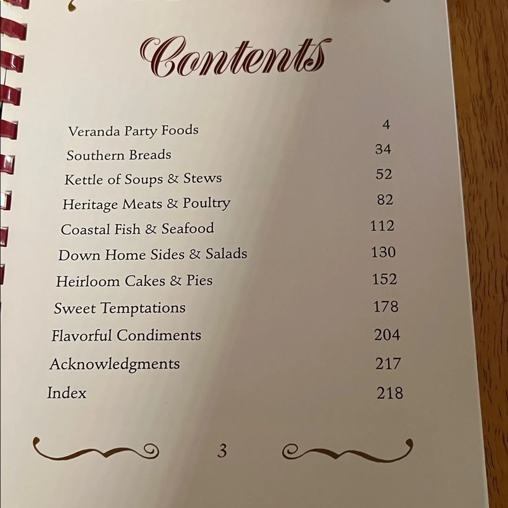 Southern Cooking Cookbook with Red Comb Binding 2005